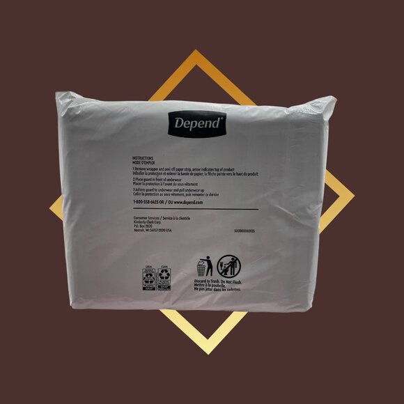 Depends Mens Maximum Guards Set Of Two 52 Ct. 25X Obsorbancy And Drysheild. - Picture 2 of 5